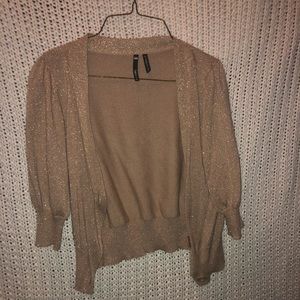 Short Champagne cardigan